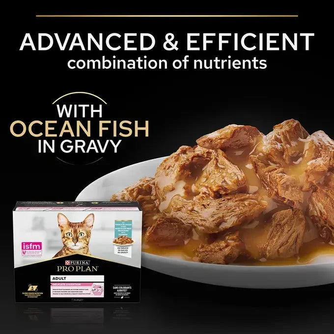 Purina Pro Plan - Delicate Digestion Wet Cat Food - Oceanfish in Gravy