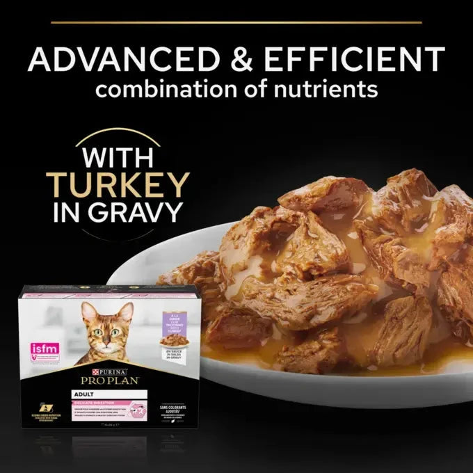 Purina Pro Plan - Delicate Digestion Wet Cat Food - Turkey in Gravy