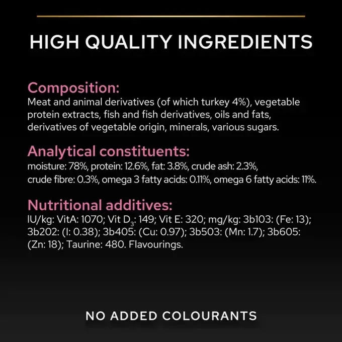 Purina Pro Plan - Delicate Digestion Wet Cat Food - Turkey in Gravy