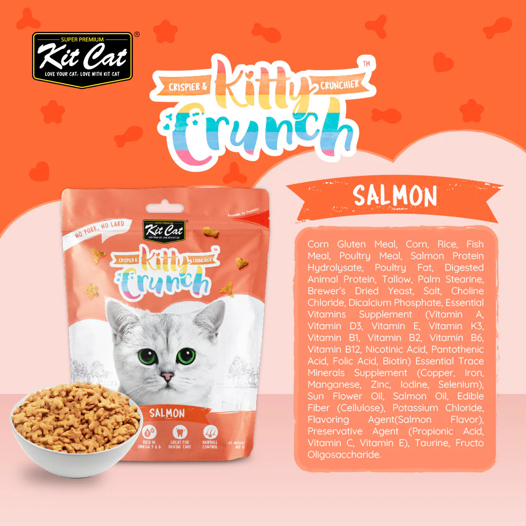 Kit Cat Kitty Crunch Salmon Flavor - Shaking Tails