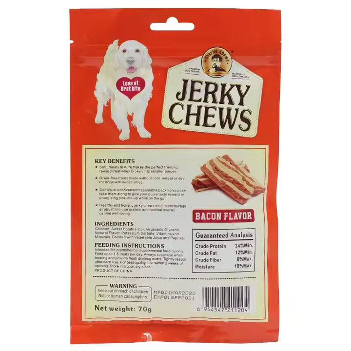 Dog Jerky Treats - Bacon