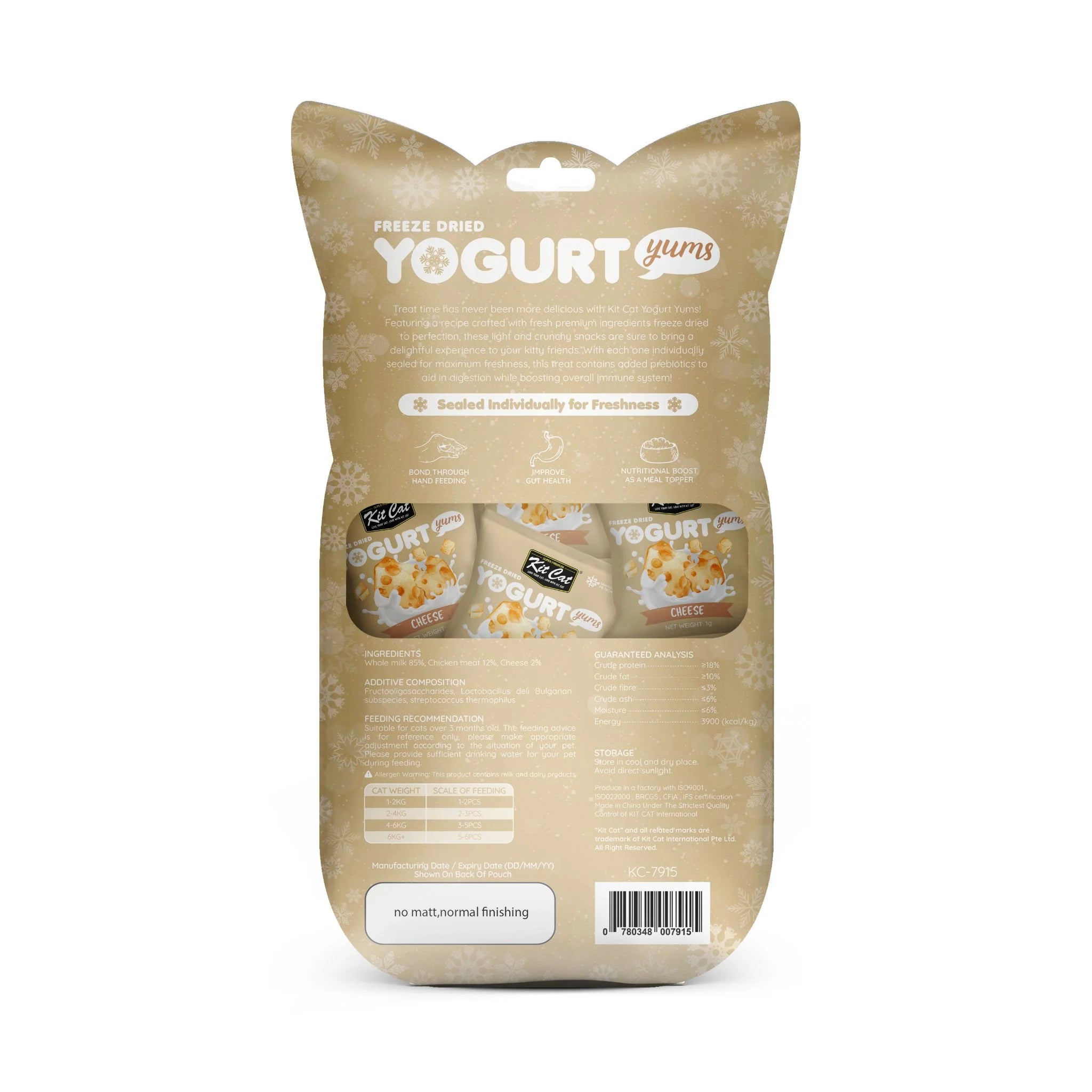Kit Cat Freeze Dried Yogurt Yums Cheese - Shaking Tails