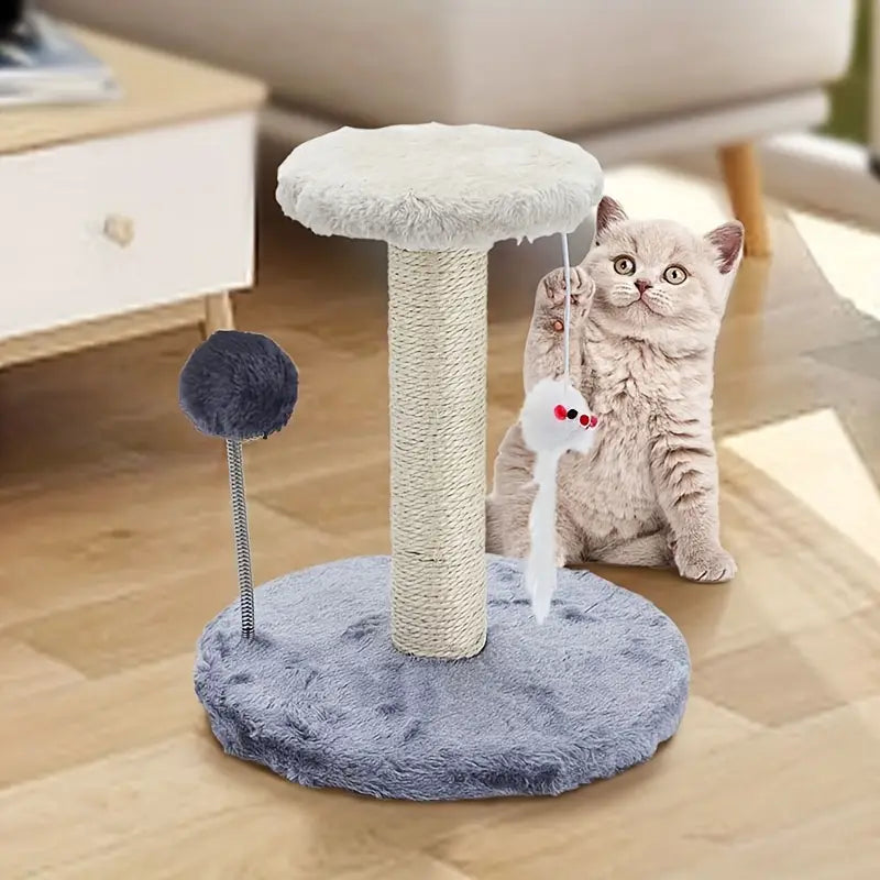 Cat Tower Scratcher with Mice - Shaking Tails