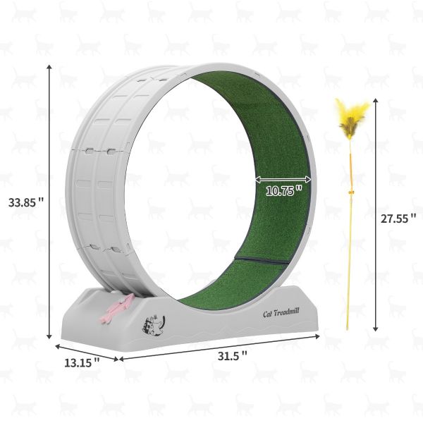 Silent Treadmill Running Wheel for Cats and Small Dogs
