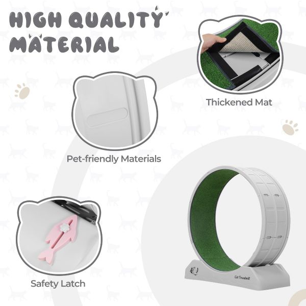 Silent Treadmill Running Wheel for Cats and Small Dogs