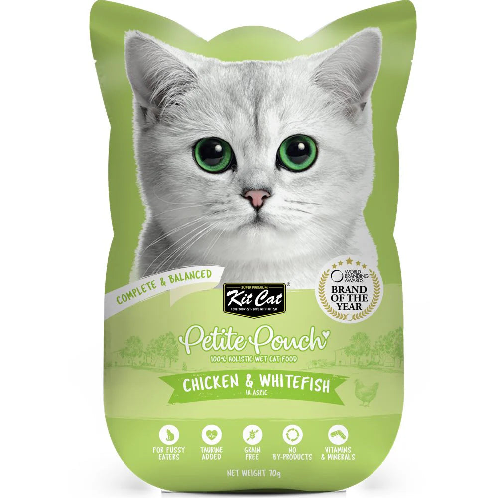 Kit Cat Petite Pouch - Chicken & Whitefish - Shaking Tails