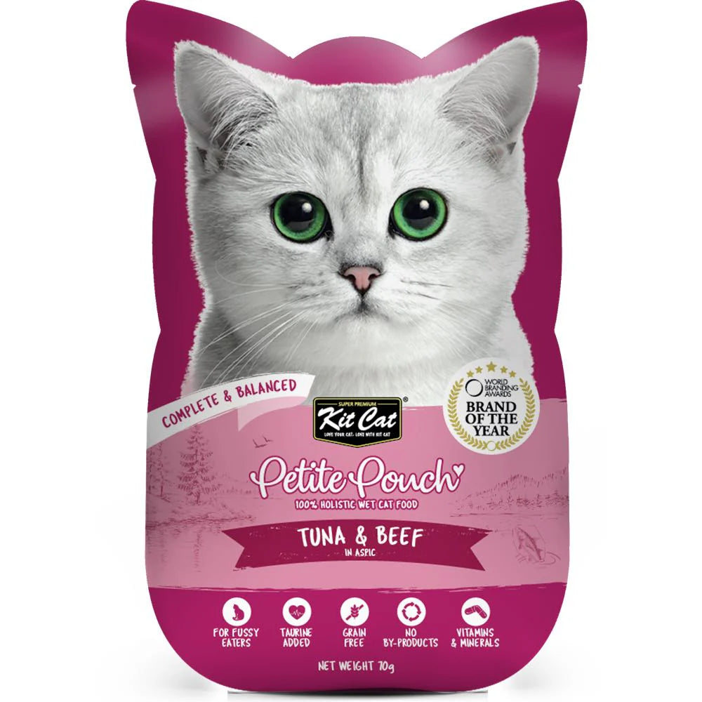 Kit Cat Petite Pouch - Tuna & Beef - Shaking Tails