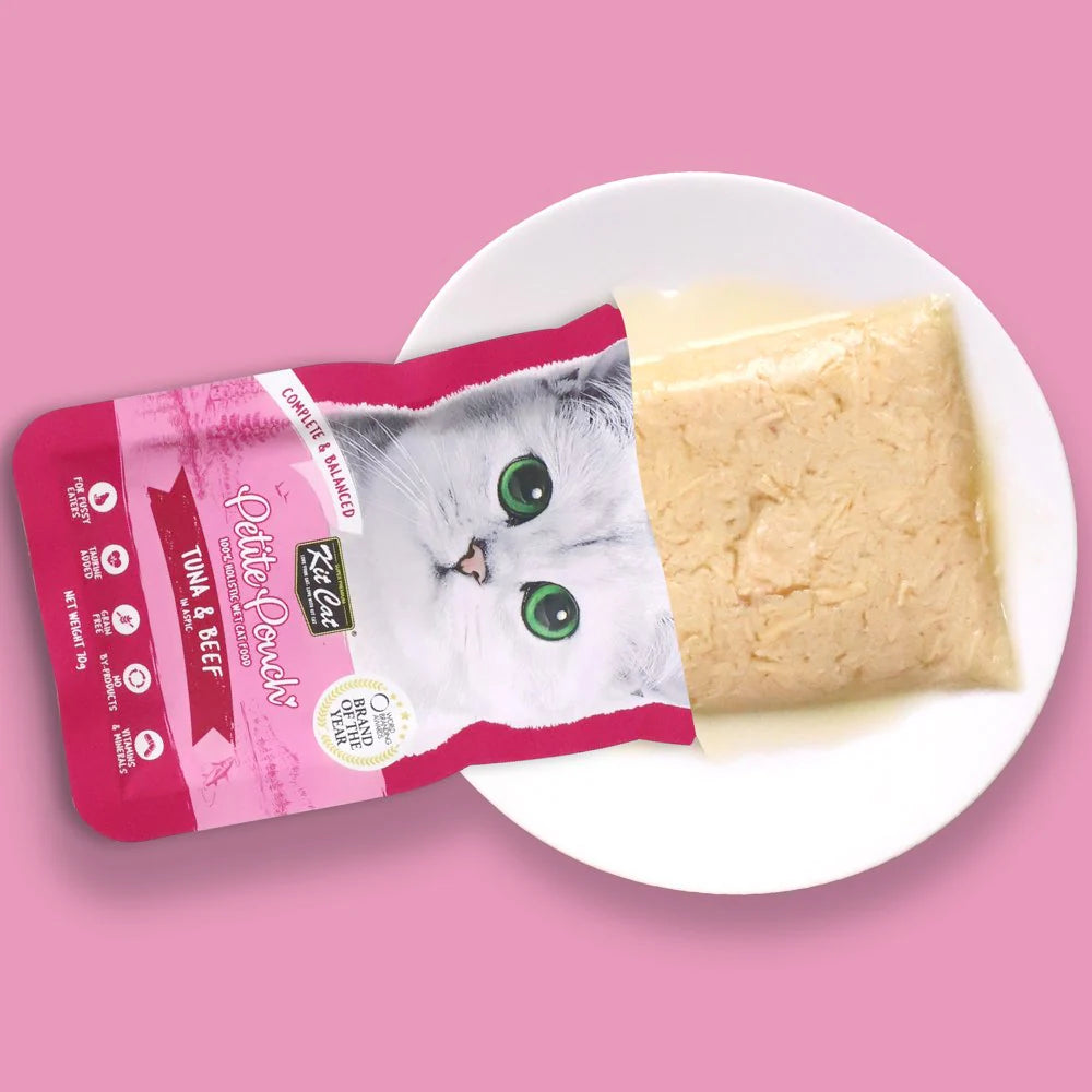 Kit Cat Petite Pouch - Tuna & Beef - Shaking Tails