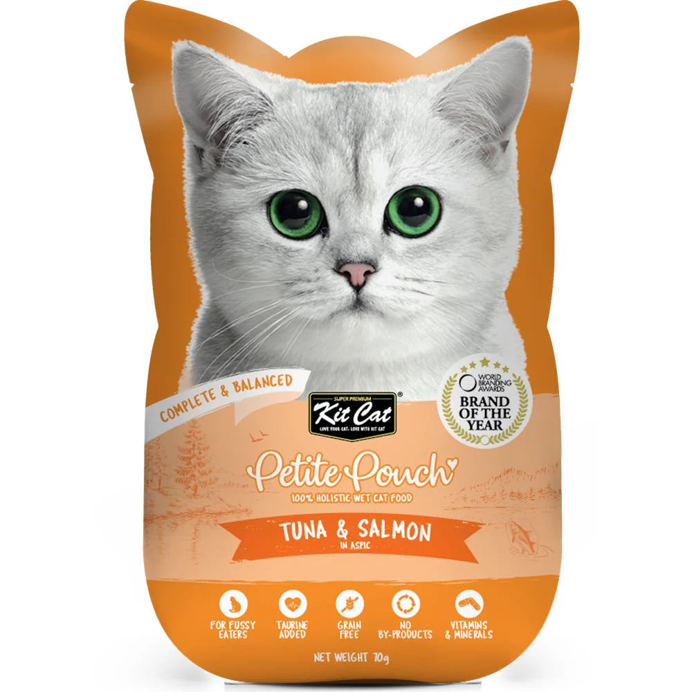 Kit Cat Petite Pouch - Tuna & Salmon - Shaking Tails