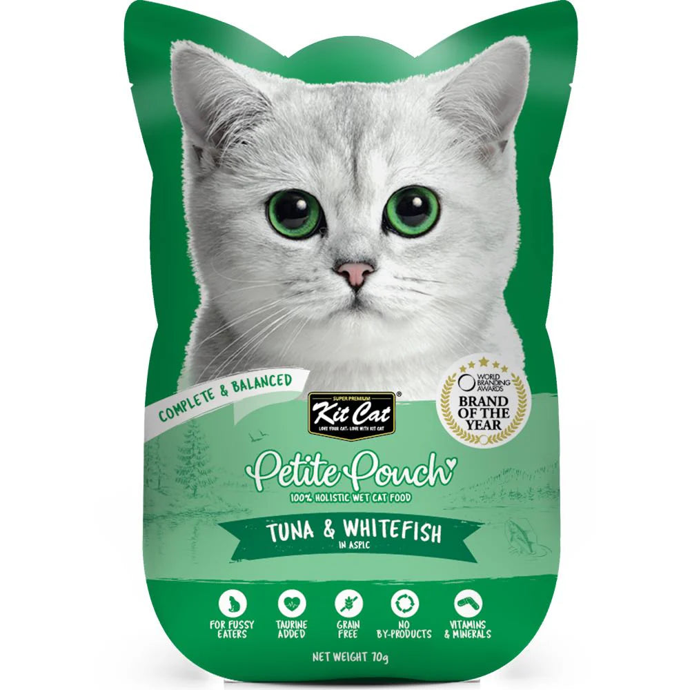 Kit Cat Petite Pouch - Tuna & Whitefish - Shaking Tails