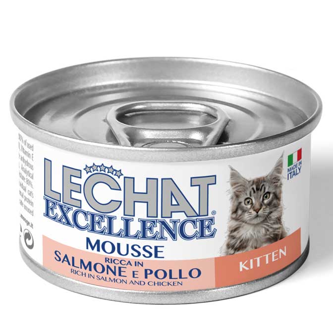 LeChat Excellence Mousse Kitten Rich in Salmon and Chicken - Shaking Tails