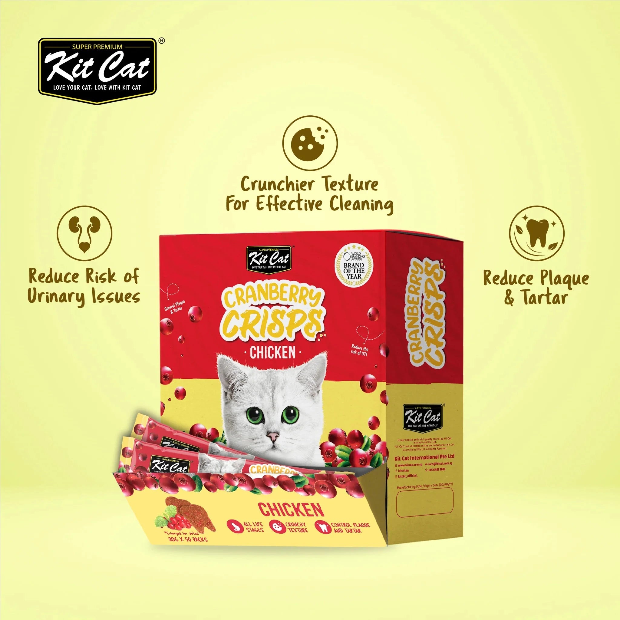 Kit Cat Cranberry Crisps - Chicken