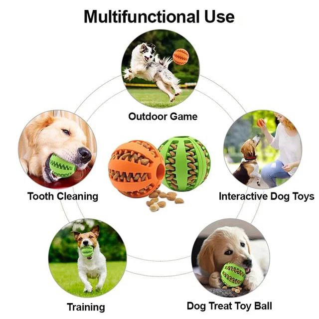 Interactive Food Dispensing Chew Toy for Teeth Cleaning - Shaking Tails