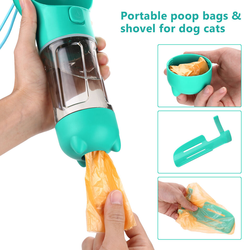 Portable 4-in-1 Pet Feeder Bottle