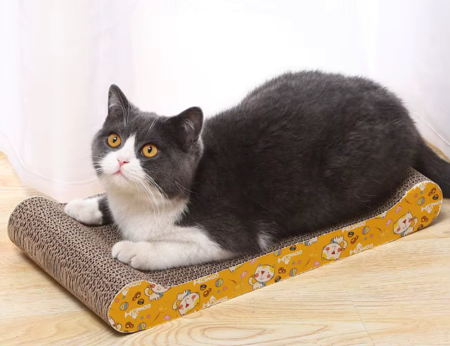 Cat Scratching Board with Catnip – Eco-Friendly & Durable - Shaking Tails