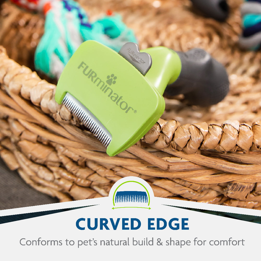 FURminator Undercoat deShedding Tool – Small Dogs & Cats, Short Hair - Shaking Tails