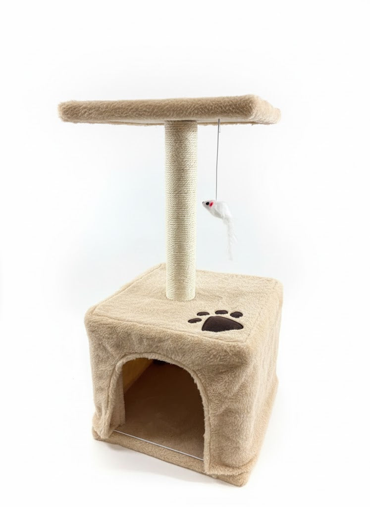 Small Cat Scratching House Tower - Shaking Tails