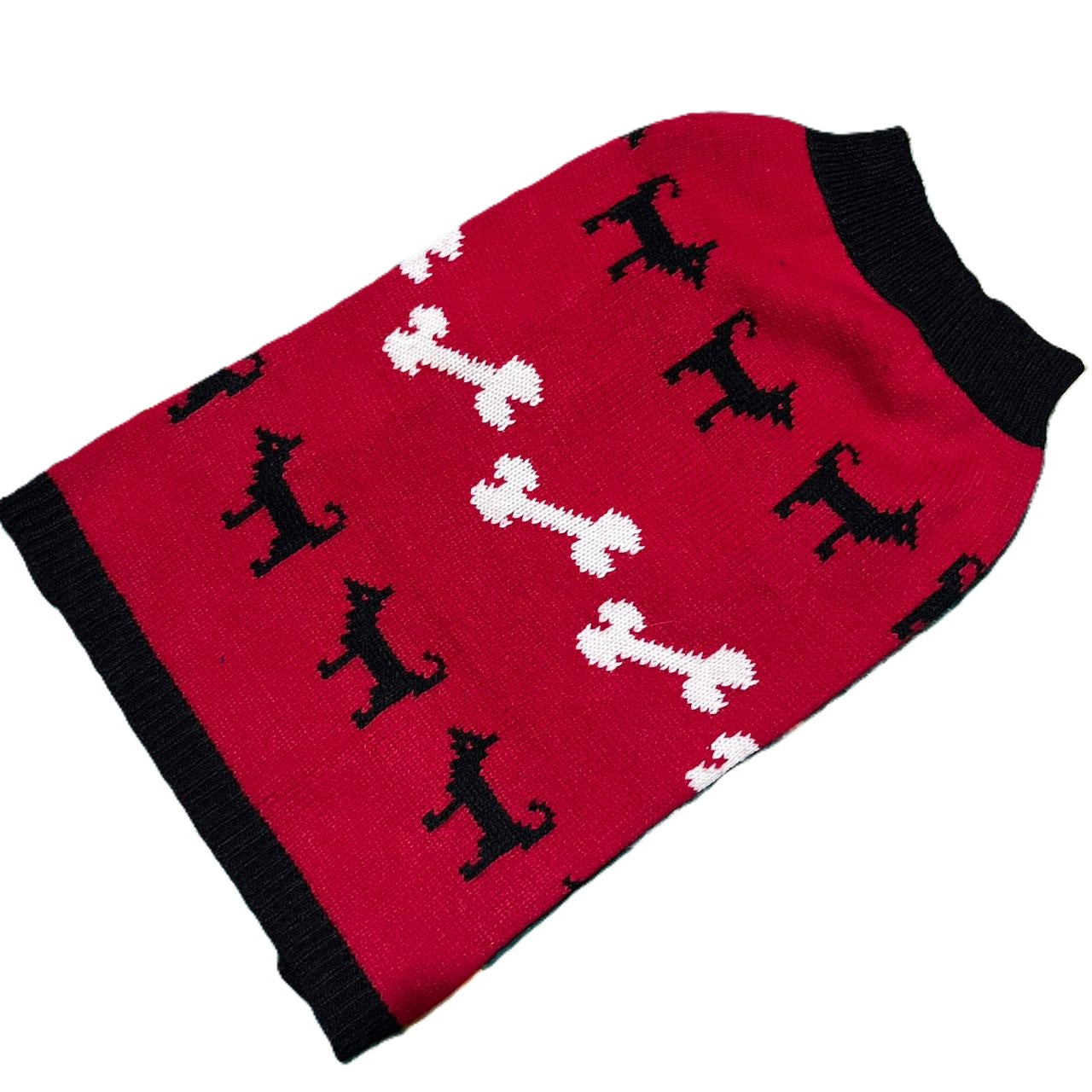Winter Clothes for Small Dogs - Red Sweater - Shaking Tails