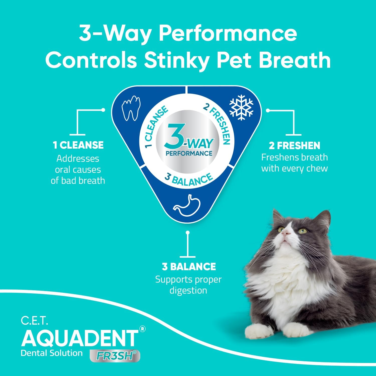 Virbac Aquadent Dental Solution for Dogs and Cats