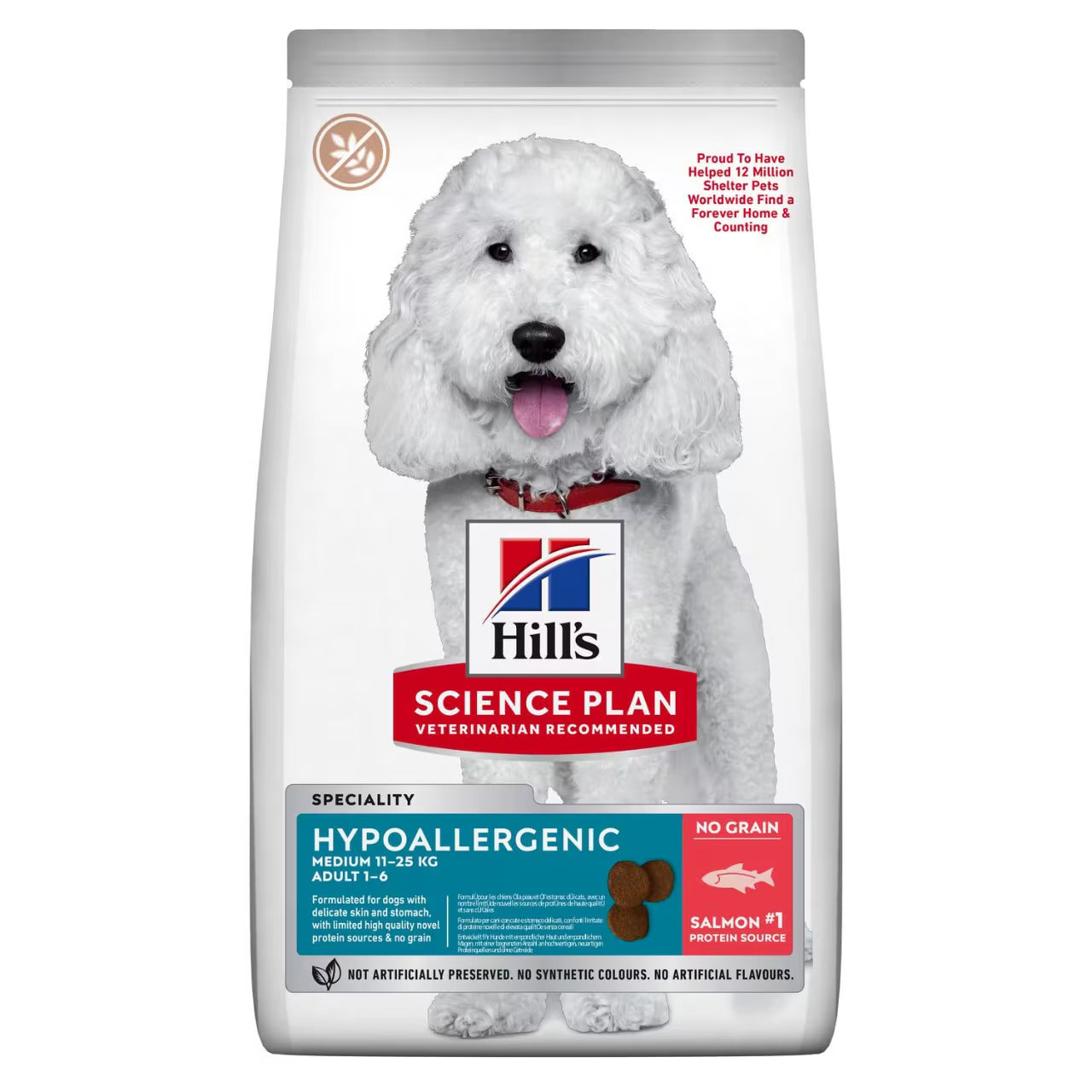 Hill's Hypoallergenic Adult Medium Breed Dog Dry Food - Salmon