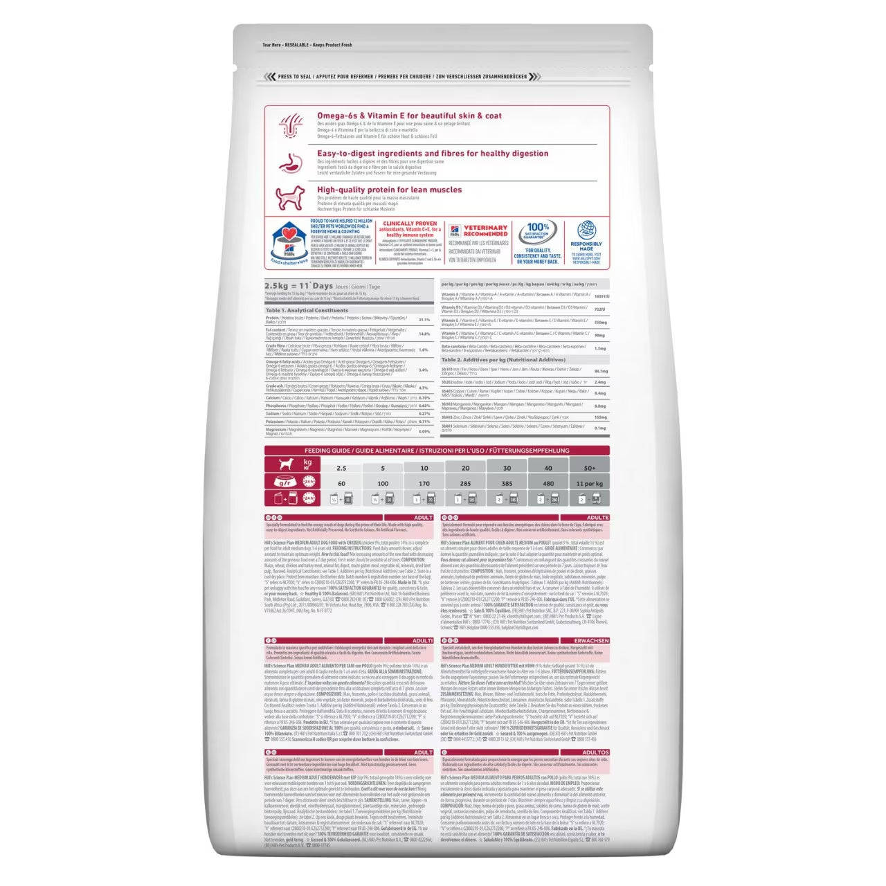 Hill's Medium Breed Adult Dog Dry Food - Chicken