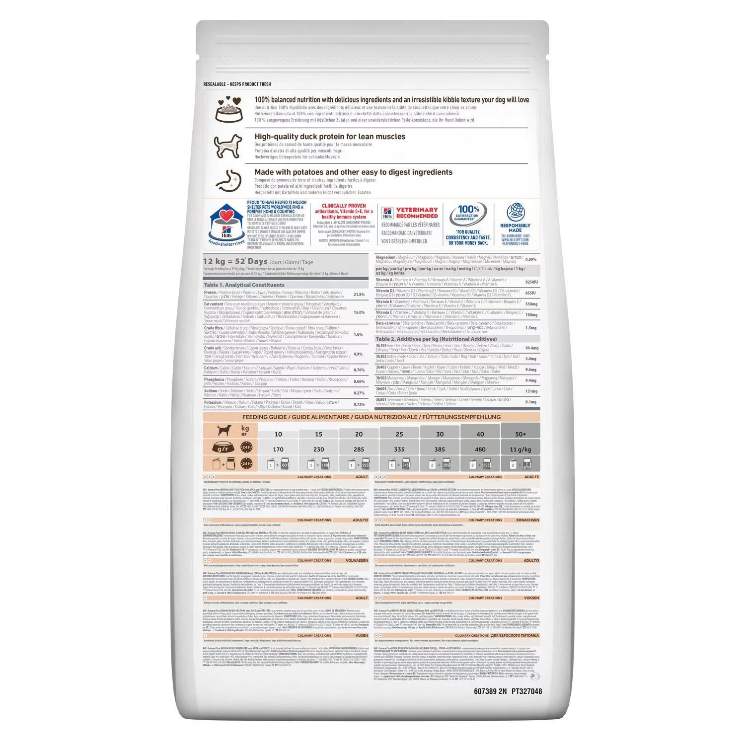 Hill's Culinary Creations Adult Dog Dry Food - Duck & Potato