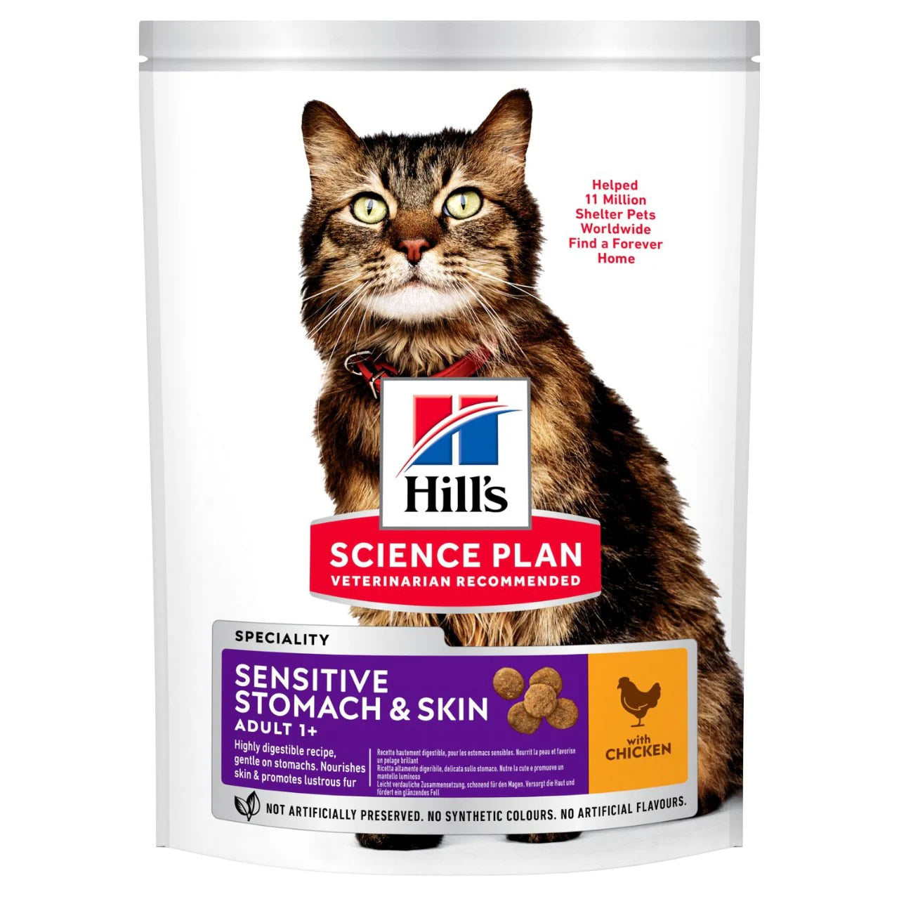 Hill's Sensitive Stomach & Skin Adult Cat Dry Food - Chicken